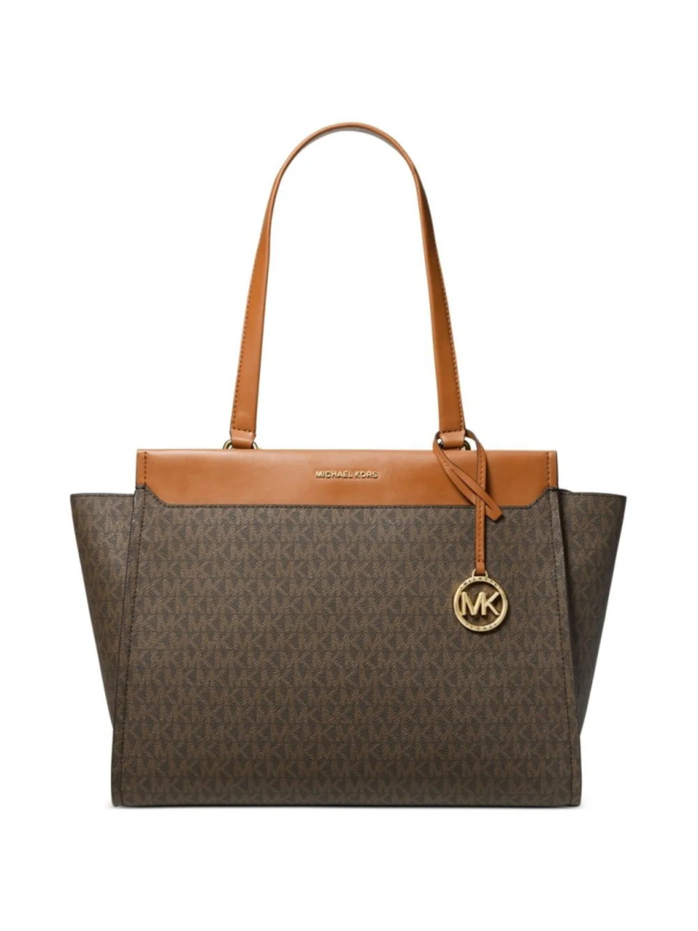 Michael Michael Kors Graham Logo Large Top Zip Tote - Brown/acorn